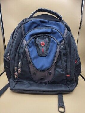 Wenger Swiss Gear Ibex 17-Inch Laptop Backpack Bag Black Gray Blue GA-7316-06F00